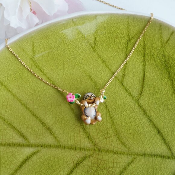 Cute sloth necklace - Picture 5 of 10